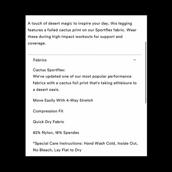 Beyond Yoga Cactus Leggings. - Picture 4 of 5